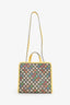 Gucci Yellow/Multicolour GG Supreme Monogram Hearts Children's Tote With Strap