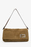 Fendi Brown Corduroy FF Flap Pochette