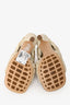 Bottega Veneta Cream Intrecciato Leather Heels Size 36