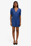 Maje Blue Paisley Print Romper Size 38