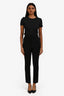Dorothee Schumacher Black Slit Cuff Skinny Trousers Size 0