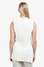 Derek Lam 10 Crosby White Cotton Knit Tie Detail Top Size M