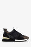 Louis Vuitton Black/Monogram Canvas & Suede Run Away Sneakers Size 38.5