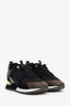 Louis Vuitton Black/Monogram Canvas & Suede Run Away Sneakers Size 38.5