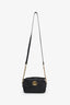 Gucci Black GG Quilted Chevron Leather Marmont Mini Camera Bag