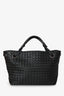 Bottega Veneta Black Leather Intrecciato Small 'Garda' Tote