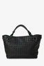 Bottega Veneta Black Leather Intrecciato Small 'Garda' Tote