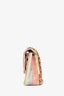 Pre-Loved Chanel™ 2009/10 Pink/Multicolour Lambskin Watercolour Medium Double Flap