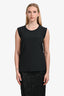 3.1 Phillip Lim Black Silk Round Neck Sleeveless Top Size 0