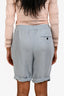 3.1 Phillip Lim Light Blue Linen Blend Shorts Size 2