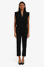IRO Black Sleeveless V-Neck Jumpsuit Size 34