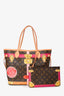 Louis Vuitton 2018 Limited Edition Monogram Summer Trunks Neo Neverfull MM With Pouch