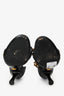 Versace Black Leather Studded Ankle Strap Sandals Size 37