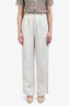 Reformation Cream Linen Trousers Size 6