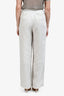 Reformation Cream Linen Trousers Size 6