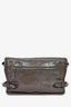 Prada Grey Leather Messenger Bag