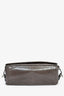 Prada Grey Leather Messenger Bag