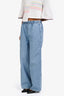 Prada 2023 Light Wash Wide Leg Jeans Size 25