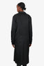Prada Black Nylon Double Breasted Trench Coat Size 36