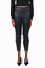 Brunello Cucinelli Black Leather Legging Pants Size 6