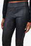 Brunello Cucinelli Black Leather Legging Pants Size 6