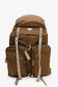 Prada Brown Re-nylon Triangle Logo Buckled Backpack
