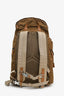 Prada Brown Re-nylon Triangle Logo Buckled Backpack