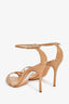 Manolo Blahnik Tan Python Strappy Heeled Sandals Size 37.5