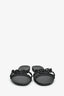 Hermès Black Rubber 'Chain d'Ancre Rivage' Sandals Size 38