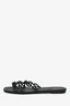Hermès Black Rubber 'Chain d'Ancre Rivage' Sandals Size 38