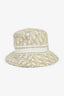Christian Dior Gold Metallic Oblique Bucket Hat Size 57