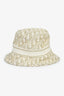 Christian Dior Gold Metallic Oblique Bucket Hat Size 57