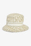 Christian Dior Gold Metallic Oblique Bucket Hat Size 57