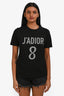 Christian Dior Black Cotton 'J'Adior 8' T-Shirt Size XS