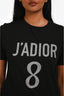 Christian Dior Black Cotton 'J'Adior 8' T-Shirt Size XS