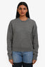 Christian Dior Grey Cashmere 'J'adior 8' Sweater Size 2