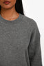 Christian Dior Grey Cashmere 'J'adior 8' Sweater Size 2