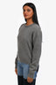 Christian Dior Grey Cashmere 'J'adior 8' Sweater Size 2