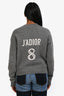 Christian Dior Grey Cashmere 'J'adior 8' Sweater Size 2
