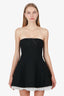 Shushu/Tong Black Puffy Strapless Mini Dress Size 6