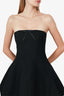 Shushu/Tong Black Puffy Strapless Mini Dress Size 6