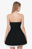 Shushu/Tong Black Puffy Strapless Mini Dress Size 6