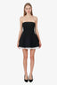 Shushu/Tong Black Puffy Strapless Mini Dress Size 6