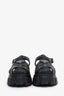 Prada Black Rubber Logo 'Monolith' Platform Sandals Size 37