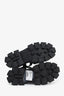 Prada Black Rubber Logo 'Monolith' Platform Sandals Size 37