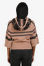 Christian Dior Pink Wool/Cashmere Star Motif 'DiorAlps' Hooded Sweater Size 4