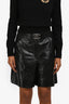 Pre-Loved Chanel™ Black Lambskin CC Buckle Shorts Size 38