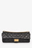 Pre-Loved Chanel™ 2008/09 Black Quilted Calfskin 2.55 East West Clutch On Chain