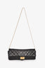 Pre-Loved Chanel™ 2008/09 Black Quilted Calfskin 2.55 East West Clutch On Chain