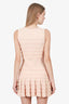 Christian Dior Pink Sleeveless Ruffle Dress Size 38